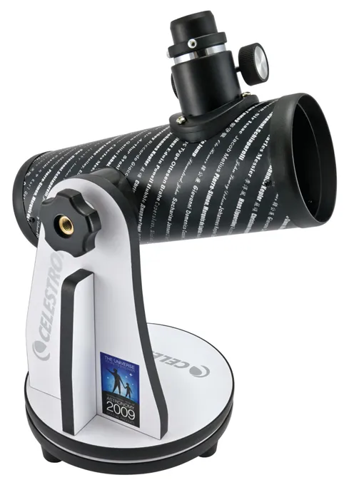 a fotón:  Celestron FirstScope 76 teleszkóp,  2