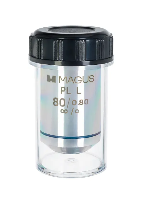 a képen:  MAGUS 80PLL 80х/0,80 Plan H SzM 1,25 mm objektív,  2