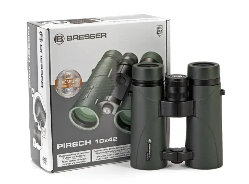 a képen:  Bresser Pirsch 10x42 kétszemes távcső,  9