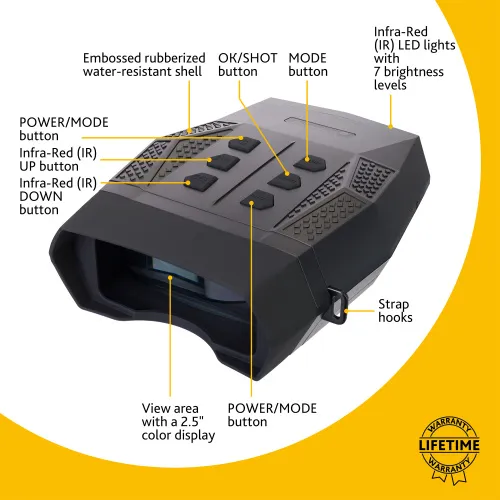 a képen:  Levenhuk Halo 13X PLUS digitális éjjellátó kétszemes távcső,  15