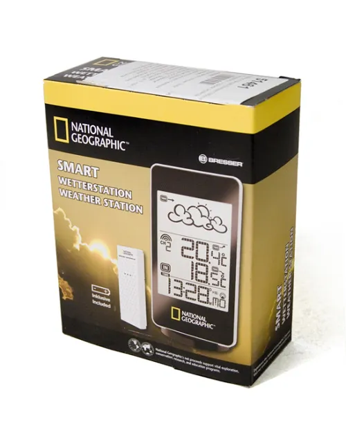 a képen:  Bresser National Geographic 1-képernyős időjárás-állomás,  3