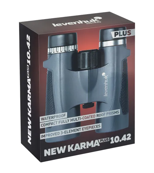 a fotón:  Levenhuk New Karma PLUS 10x42 kétszemes távcső,  13