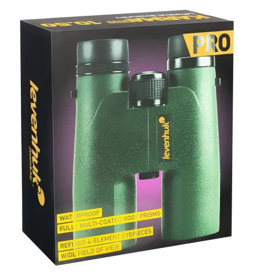 a fényképen:  Levenhuk Karma PRO 10x50 kétszemes távcső,  10