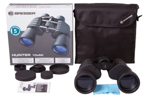 a képen:  Bresser Hunter 10x50 kétszemes távcső,  6
