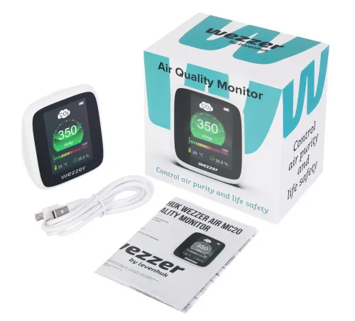 a fotón:  Levenhuk Wezzer Air MC20 levegőminőség-érzékelő,  2