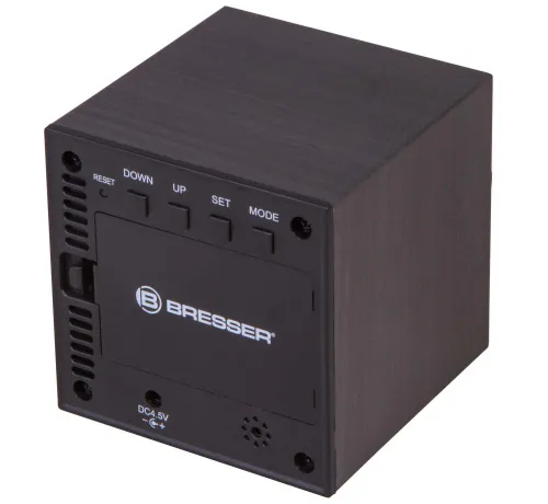 a fényképen:  Bresser MyTime WAC asztali ébresztőóra, fekete,  6