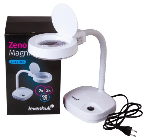 a fényképen:  Levenhuk Zeno Lamp ZL3 LUM nagyító,  2