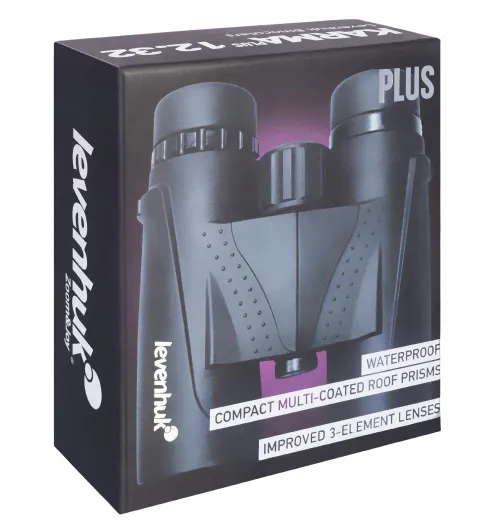 a fotón:  Levenhuk Karma PLUS 12x32 kétszemes távcső,  10