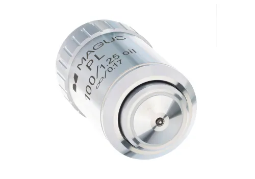 a fotón:  MAGUS MP100 OIL 100x/1,25 ∞/0,17 végtelen sík objektív,  3