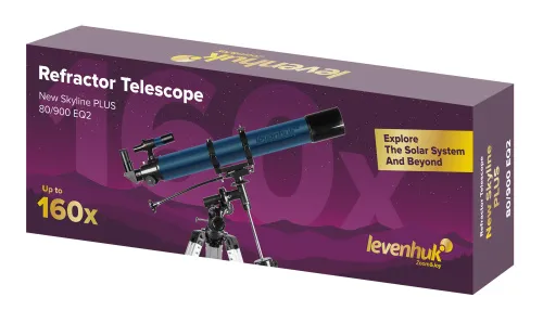 a fotón:  Levenhuk New Skyline PLUS 80/900 EQ2 teleszkóp,  2
