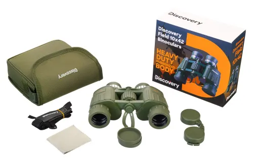 a fotón:  Levenhuk Discovery Field 10x42 kétszemes távcső,  4