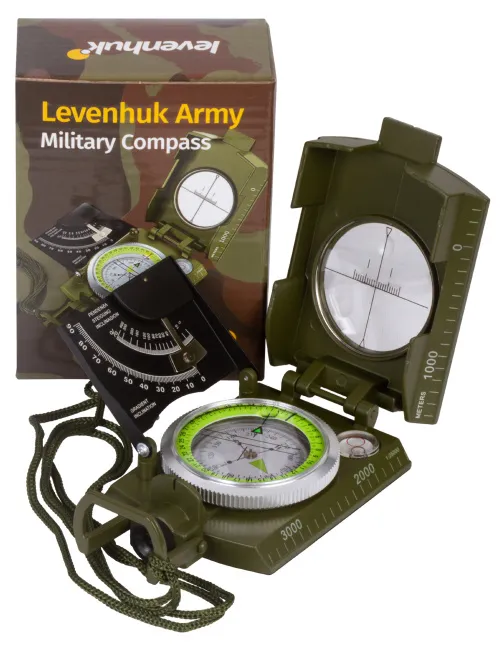 a fényképen:  Levenhuk Army AC20 iránytű,  13