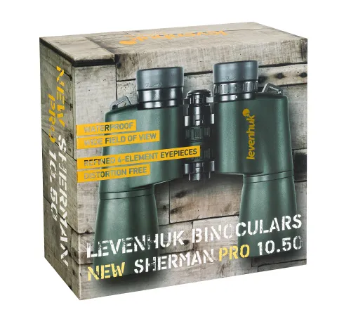 a képen:  Levenhuk New Sherman PRO 10x50 kétszemes távcső,  13