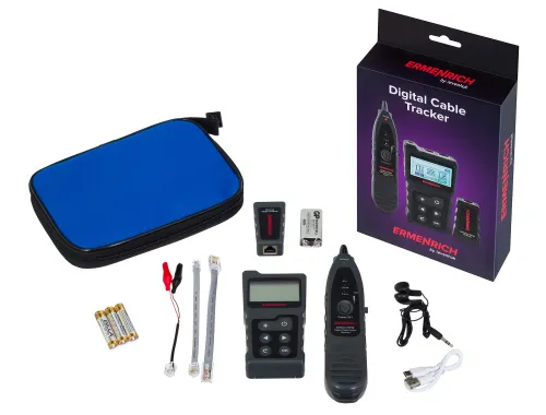 a fényképen:  Ermenrich NetGeeks NP40 digitális kábelkövető,  2