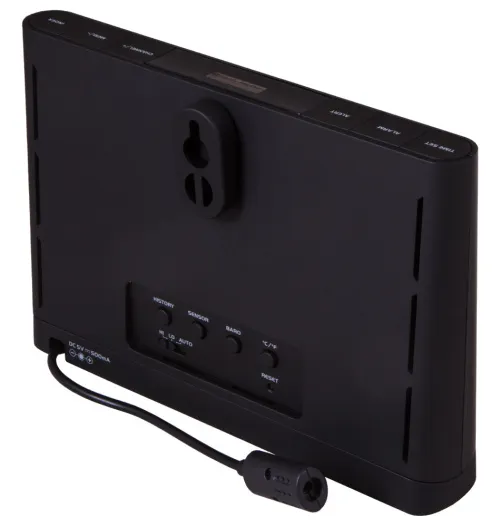 a fényképen:  Bresser színes kijelzős időjárás állomás, fekete,  4