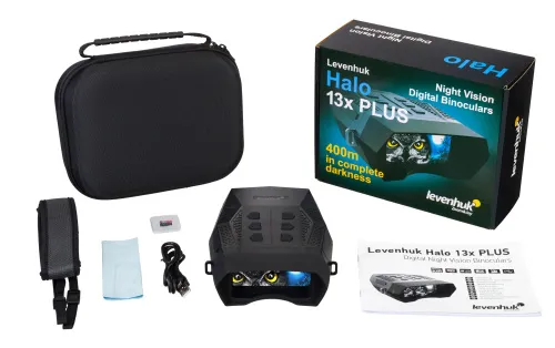 a képen:  Levenhuk Halo 13X PLUS digitális éjjellátó kétszemes távcső,  2