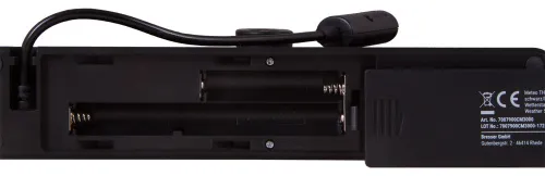 a fényképen:  Bresser színes kijelzős időjárás állomás, fekete,  5