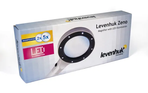 a képen:  Levenhuk Zeno 400 LED-es nagyító, 2/4x, 88/21 mm, fém,  2