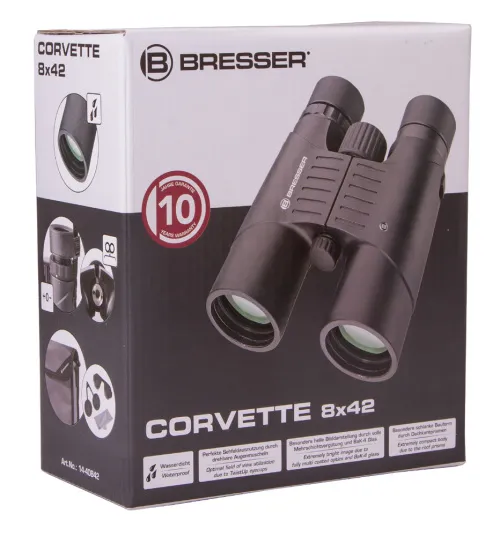 a fotón:  Bresser Corvette 8x42 kétszemes távcső,  8