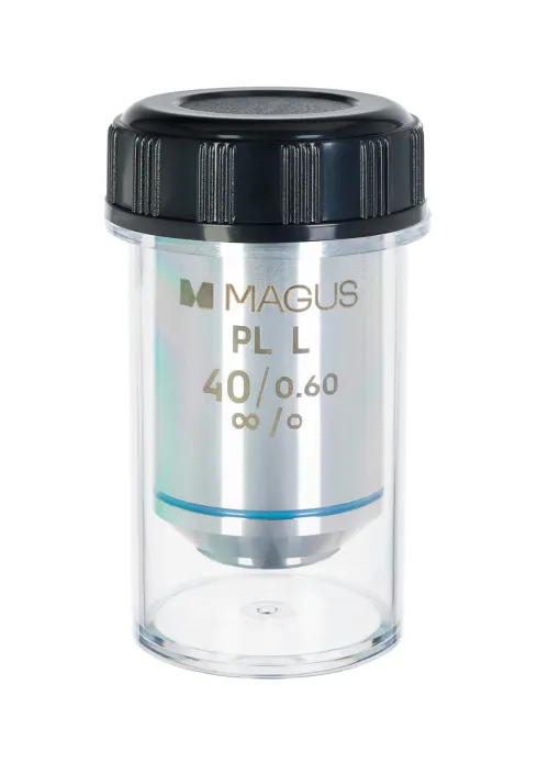 a fényképen:  MAGUS 40PLL 40х/0,60 Plan H SzM 3,98 mm objektív,  2