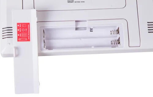 a fotón:  Bresser TemeoTrend JC LCD RC időjárás állomás (falióra), fehér,  6