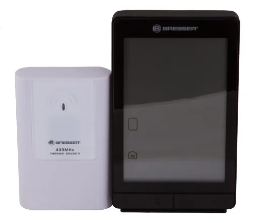 a képen:  Bresser TemeoTrend STX RC időjárás állomás, fekete,  9