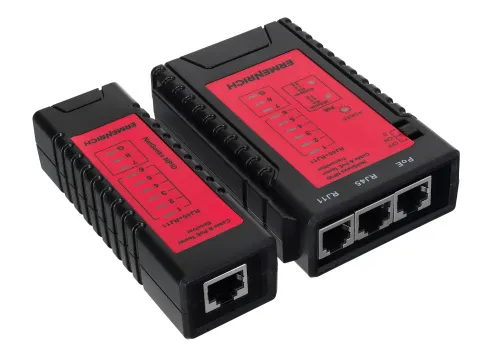 a fotón:  Ermenrich NetGeeks NP10 kábel és PoE tesztelő,  5