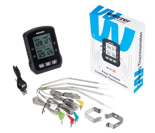 a képen:  Levenhuk Wezzer Cook MT90 Főzési/sütési hőmérő,  2