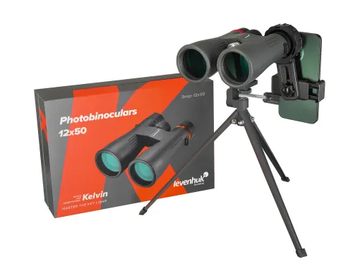 a fényképen:  Levenhuk Kelvin Snap 12x50 kétszemes fotótávcső,  2
