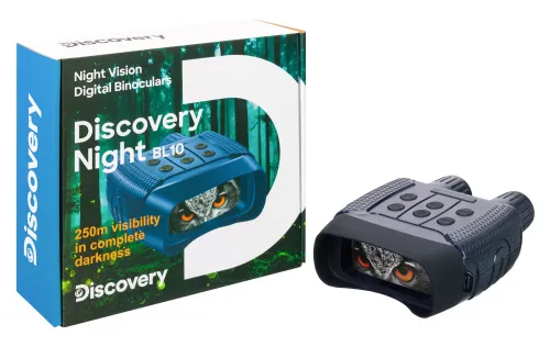 a képen:  Levenhuk Discovery Night BL10 digitális éjjellátó kétszemes távcső háromlábú állvánnyal,  3