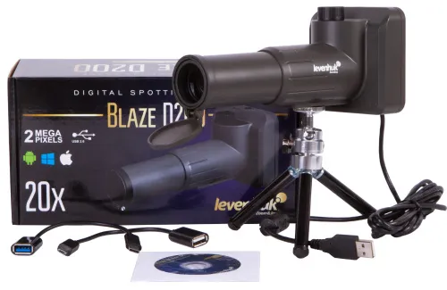 a fényképen:  Levenhuk Blaze D200 digitális figyelőtávcső,  2