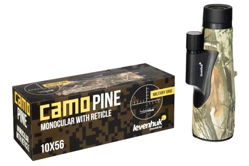 a fényképen:  Levenhuk Camo 10x56 egyszemes távcső irányzékkal,  5