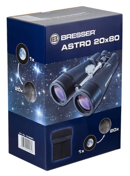 a képen:  Bresser Spezial Astro 20x80 kétszemes távcső háromlábú állvány nélkül,  9