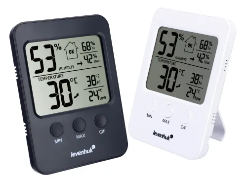 a képen:  Levenhuk Wezzer BASE L30 hőmérséklet- és páratartalom-mérő,  3