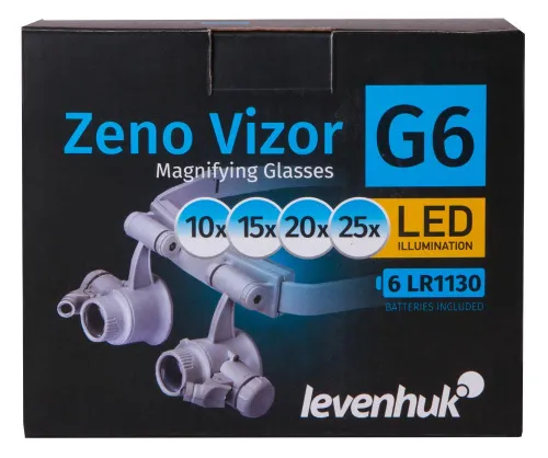 a képen:  Levenhuk Zeno Vizor G6 nagyítószemüveg,  12
