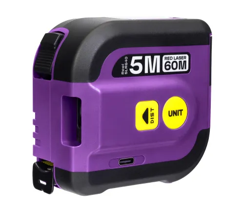 a képen:  Ermenrich Reel SLR640 lézeres mérőszalag,  3