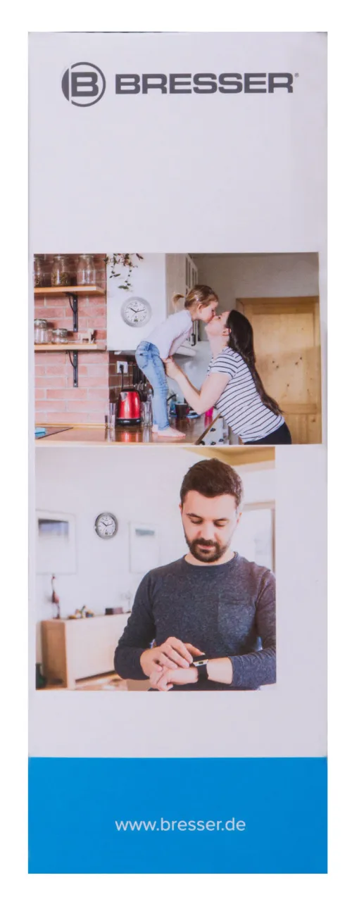 a képen:  Bresser MyTime Bath vízálló fali óra, fehér,  10