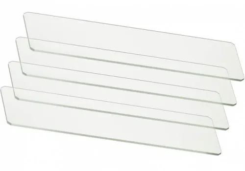 a fényképen:  Bresser üres tárgylemez/fedőlemez 50/100,  4