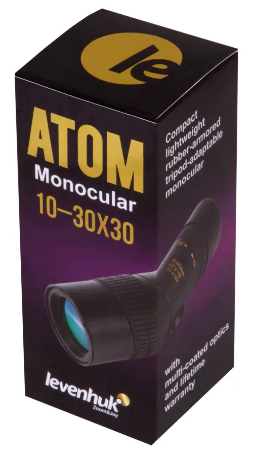 a képen:  Levenhuk Atom 10–30x30 egyszemes távcső,  11