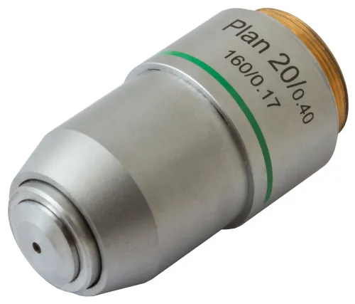 a fényképen:  Levenhuk MED 20x plan-akromatikus objektív,  2