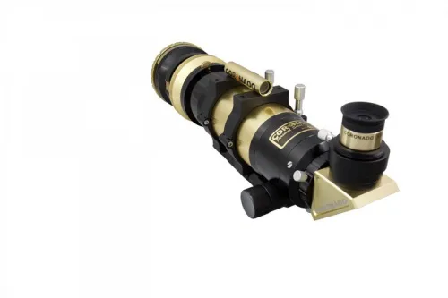 a fényképen:  Coronado SolarMax III 70 mm Double Stack napteleszkóp RichView rendszerrel és BF10 szűrővel,  2