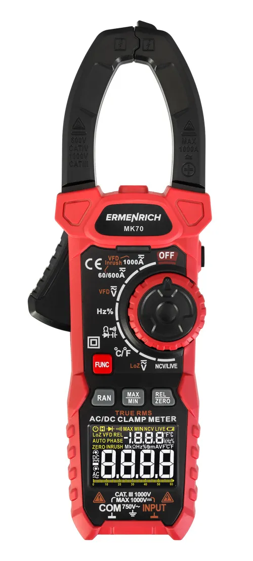 a képen:  Ermenrich Ping MK70 digitális lakatfogó,  3
