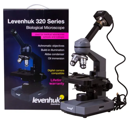 a fényképen:  Levenhuk D320L PLUS 3.1M digitális monokuláris mikroszkóp,  19