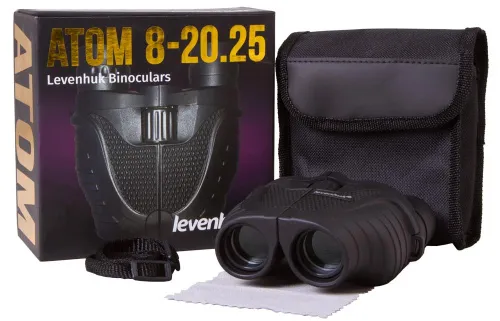 a fényképen:  Levenhuk Atom 8–20x25 kétszemes távcső,  2