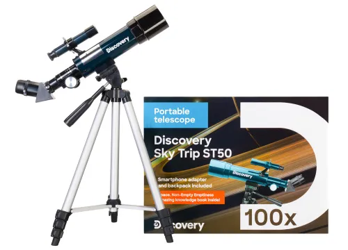 a képen:  Levenhuk Discovery Sky Trip ST50 teleszkóp és könyv,  2