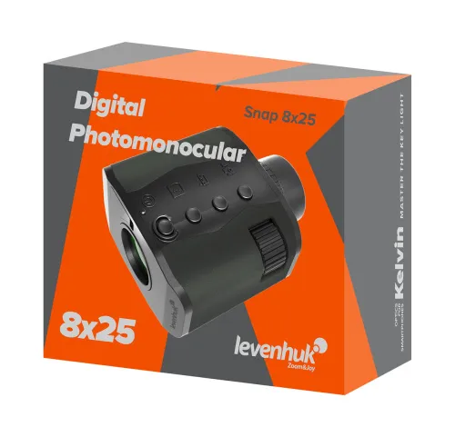 a fényképen:  Levenhuk Kelvin Snap 8x25 digitális egyszemes fotótávcső,  3