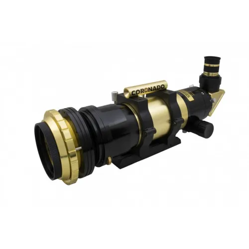 a fényképen:  Coronado SolarMax III 70 mm napteleszkóp RichView rendszerrel és BF15 szűrővel,  2