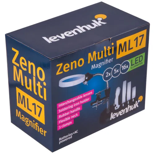 a képen:  Levenhuk Zeno Multi ML17 fekete nagyító,  12