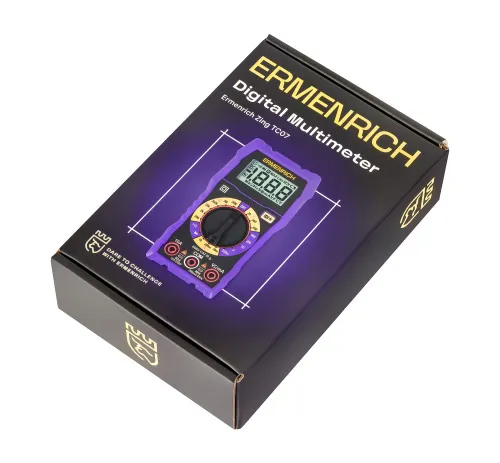 a fényképen:  Ermenrich Zing TC07 digitális multiméter,  6