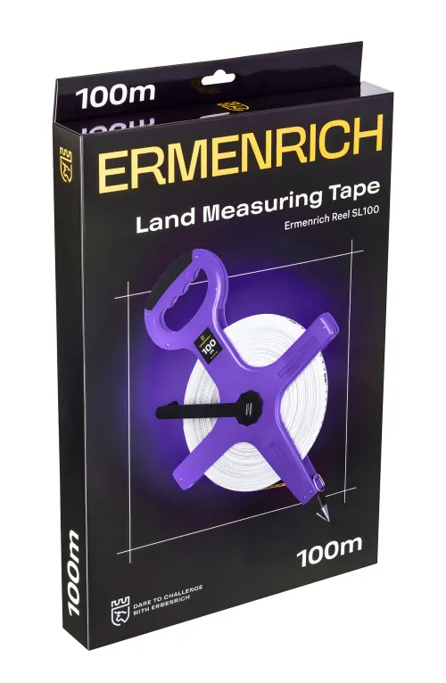 a képen:  Ermenrich Reel SL100 földmérő mérőszalag,  7